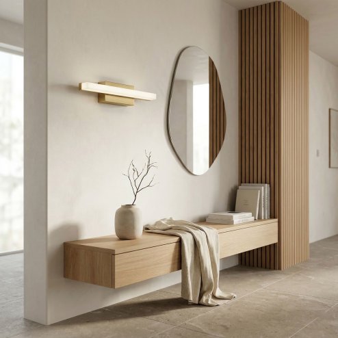 WALL LAMP REA APP1851-1W BRUSH GOLD
