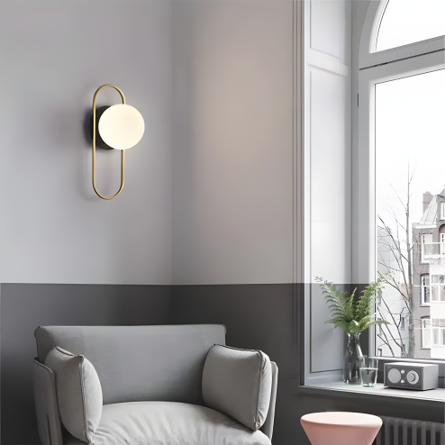 WALL LAMP TOOLIGHT APP1756-1W BRUSH GOLD WHITE
