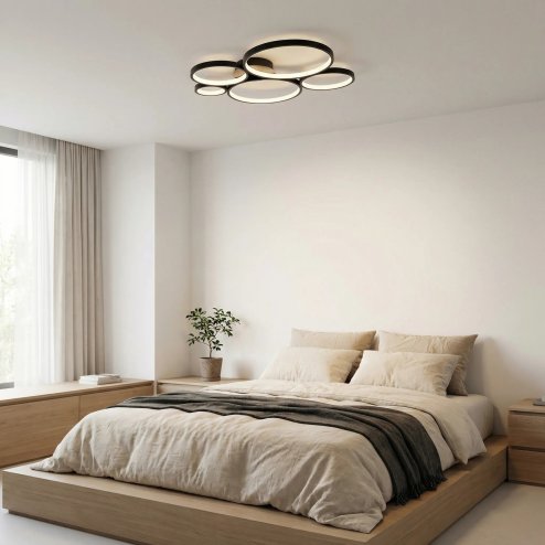 Ceiling Lamp Toolight App1911-C Black Led Black