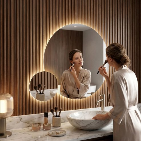 Mirror Rea R-9045 Led Transparent