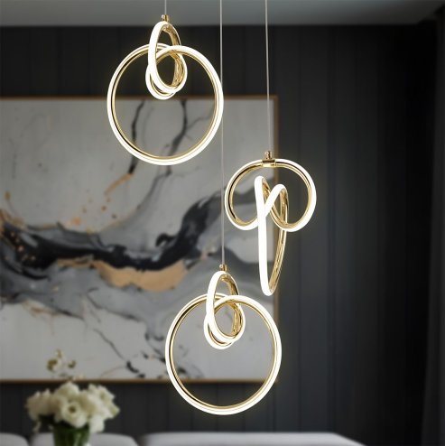 CEILING LAMP CHANDELIER TOOLIGHT G072-3CPR GOLD