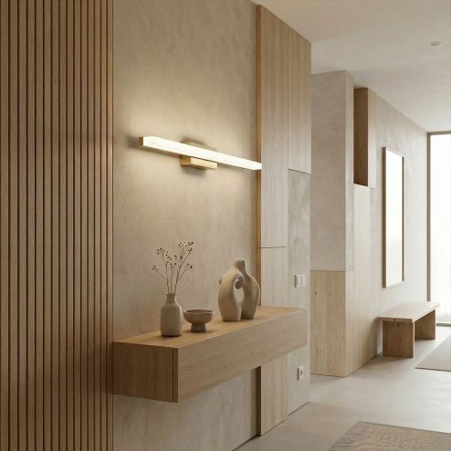 WALL LAMP REA APP1852-1W BRUSH GOLD