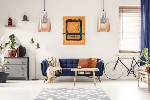 Pendant Lamp TOOLIGHT APP1011-1CP Beige E27 1-light point