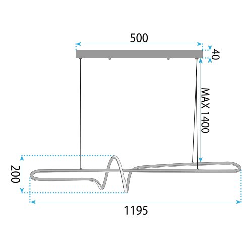 PENDANT CEILING LAMP TOOLIGHT LHJ038-CP GOLD