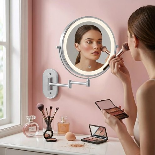 MIRROR REA GLOW CHROME LED