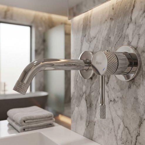Wall Mounted Basin Faucet Rea Venti Chrome