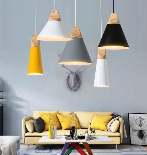 Pendant Lamp TOOLIGHT APP057-1CP SCANDI B Black/ 14,5x26 cm E27