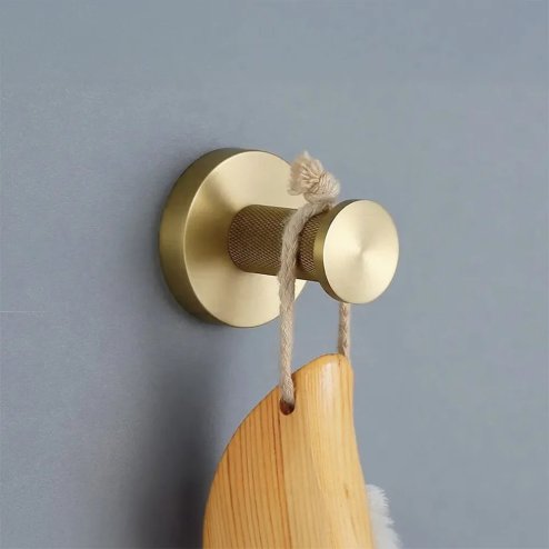 BATHROOM HANGER REA 6606A MODERN BRUSH GOLD