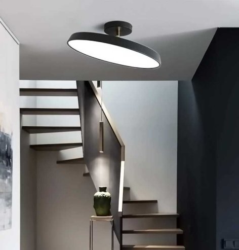 Ceiling Lamp Chandelier TOOLIGHT APP860-C Black 50cm Round 5-light points E27 50x14Cm