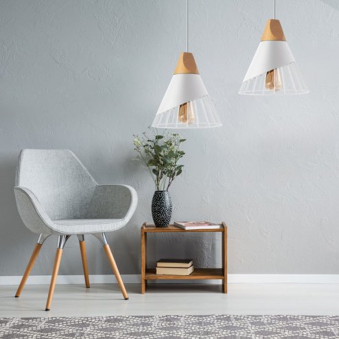 Pendant Lamp TOOLIGHT APP226-1CP Scandinave Metal 1-light point E27 25x25x28-118cm