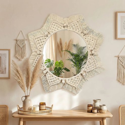 Boho Wall Mirror REA 322048 53cm