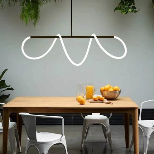 Pendant LED Lamp TOOLIGHT APP856 Black Metal Plastic 40W