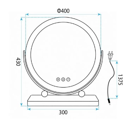 Mirror Rea Make-Up 40 Led White