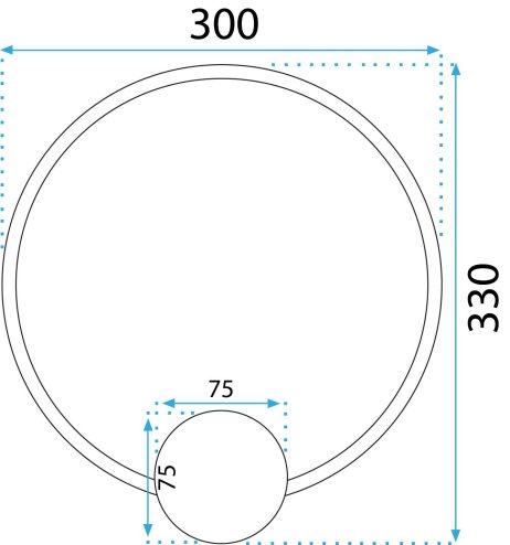 Wall LED Light Toolight APP1385-CW 13W gold