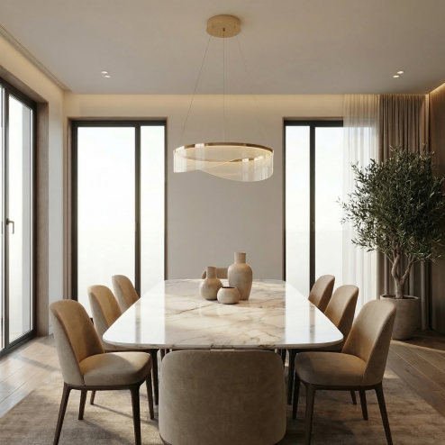 CEILING LAMP CHANDELIER REA G144-CP GOLD GOLD 40CM