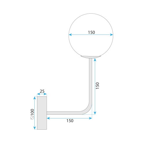 WALL LAMP TOOLIGHT G096-1W GOLD WHITE