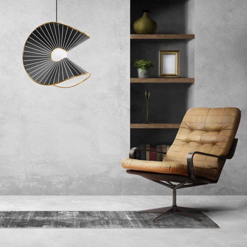 CEILING LAMP CHANDELIER TOOLIGHT APP1500-1CP BLACK GOLD