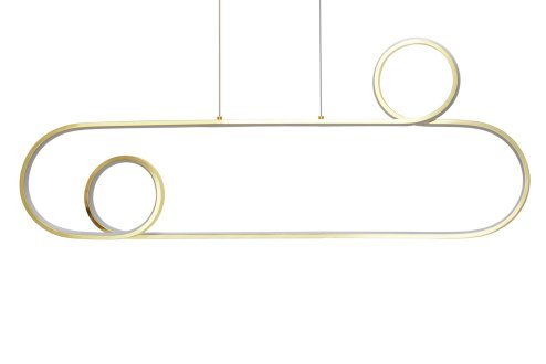 Pendant LED Lamp TOOLIGHT APP809-CP Gold + remote control 1-light point 40W 34,5x90x106cm
