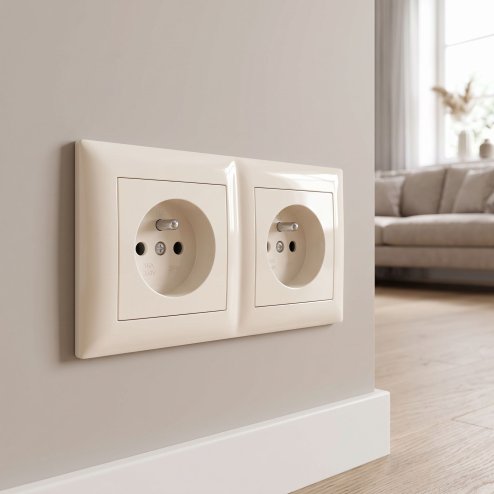 Toolight Double Socket Frame Oste Jnh014-2f Beige