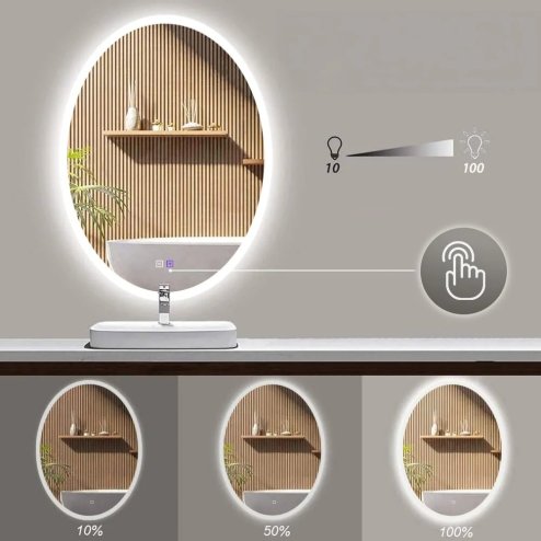 MIRROR TUTUMI LED WWA 60X80CM CHROME