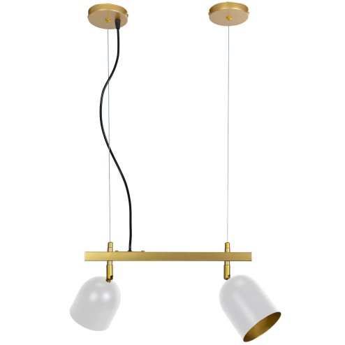 Pendant Lamp TOOLIGHT APP1032-2CP Gold White 2-light points E27 38x10x20-110cm