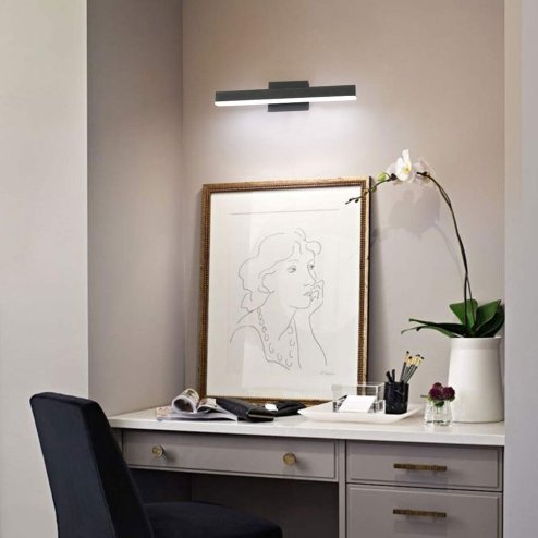 Bathroom Wall LED Light TOOLIGHT APP373-1W Black 12W 50cm