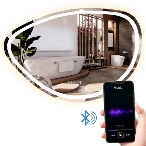 Bathroom LED Mirror REA FOG 70x100cm