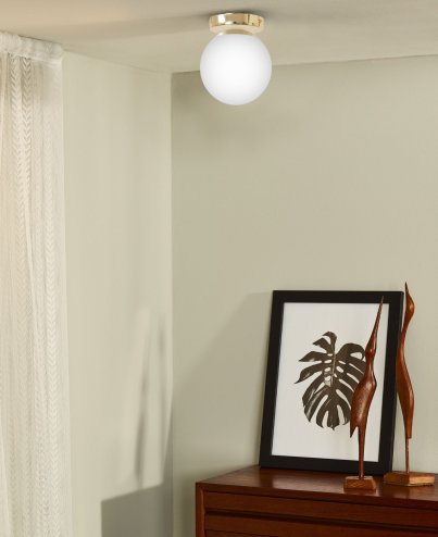 Ceiling Lamp Chandelier TOOLIGHT APP1156-1C Gold Metal Glass Balls E27 1-light points