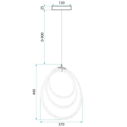 CEILING LAMP CHANDELIER TOOLIGHT LED G016-CP GOLD