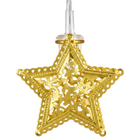 Christmas tree lights Garland LED Gold Stars