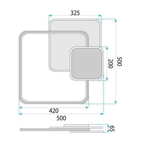 CEILING LAMP TOOLIGHT APP1713-C GOLD LED
