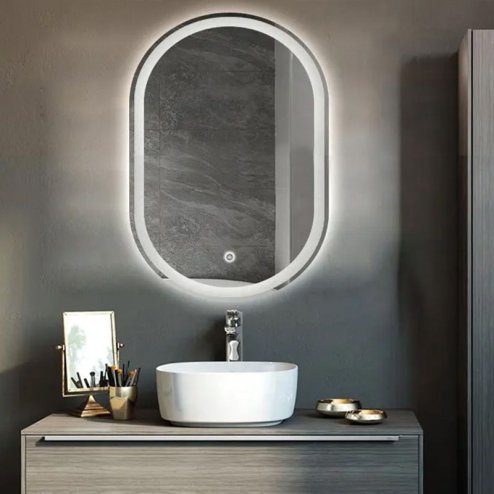 Bathroom LED Mirror REA P10408 80x60cm
