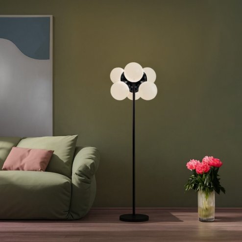 Floor Lamp Living Room Toolight APP905-6F Loft Balls 6-light points E27 40x127,5cm