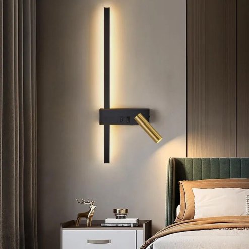 WALL LAMP APP1439-W RIGHT BLACK GOLD