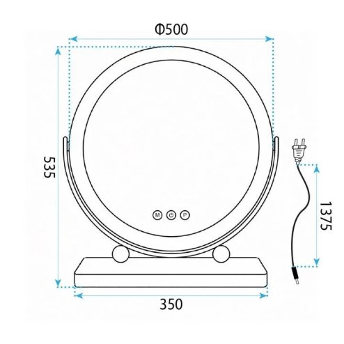 Mirror Rea Make-Up 50 Led White