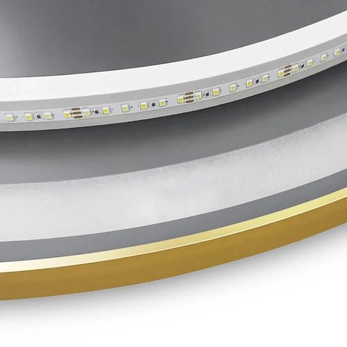 Bathroom LED Mirror REA MMJ 50cm Brushed Rose Gold