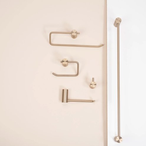 BATHROOM HANGER REA 9706 PRISM BRUSH GOLD
