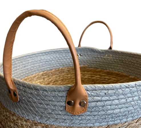 Natural boho-style basket YT21B-35