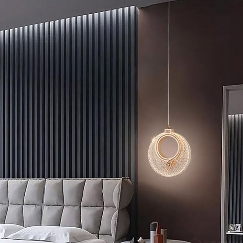 CRYSTAL LED PENDANT LAMP TOOLIGHT LHJ110-1CP 80 GOLDEN