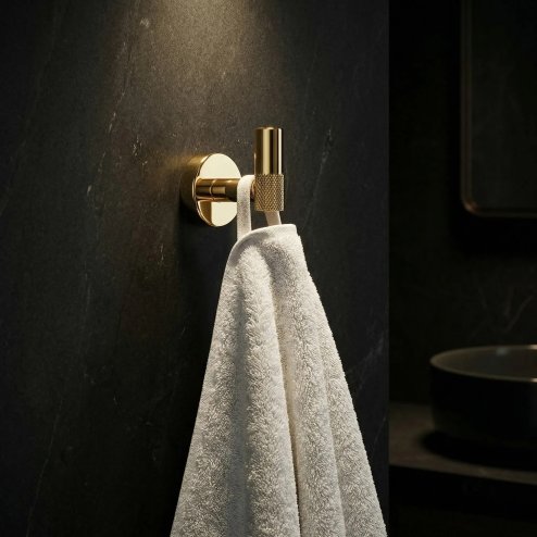Bathroom Hanger Rea 6606 Modern Gold