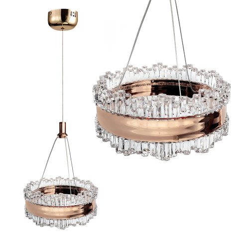 CRYSTAL LED PENDANT LAMP TOOLIGHT LHJ099-CP 20 GOLD, ROSE GOLD