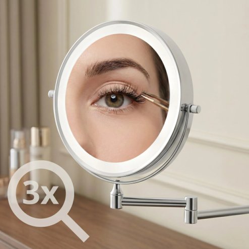 MIRROR REA GLOW CHROME LED