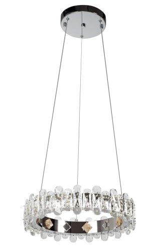 Pendant LED Lamp TOOLIGHT APP1041-CP Cristal + remote control Round 1-light point 44 W 39x39x10-102cm