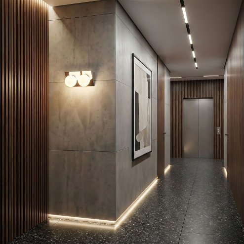 Wall Light Toolight APP1228-2W E27 silver