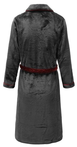 Bathrobe Roger Grey Red Men M