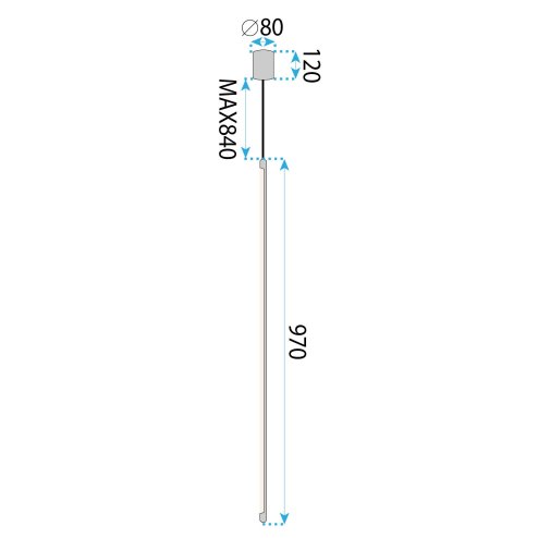 Pendant LED Lamp TOOLIGHT APP1414-C Gold 100cm