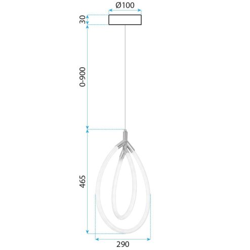 CEILING LAMP CHANDELIER TOOLIGHT LED G017-CP GOLD