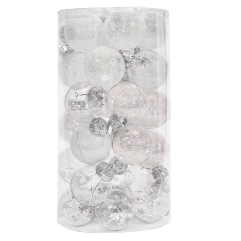 Christmas tree decoration pink 24pcs sysd1688-088