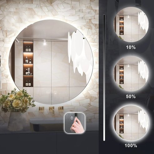 Bathroom LED Mirror REA HZJ 70cm