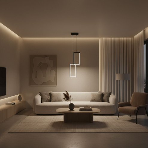 PENDANT CEILING LAMP TOOLIGHT LHJ085-2CP BLACK